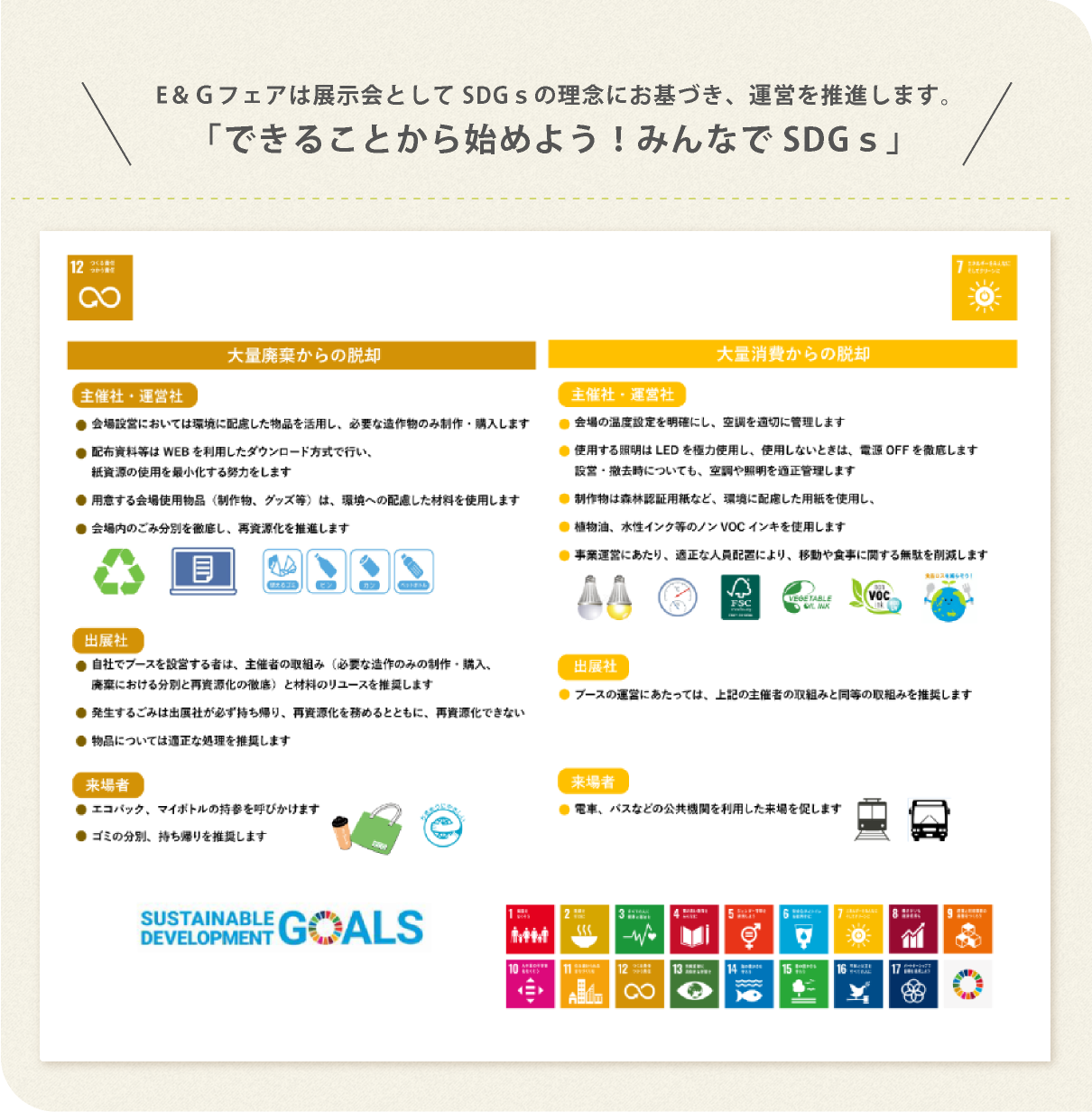 SDGsへの取組み